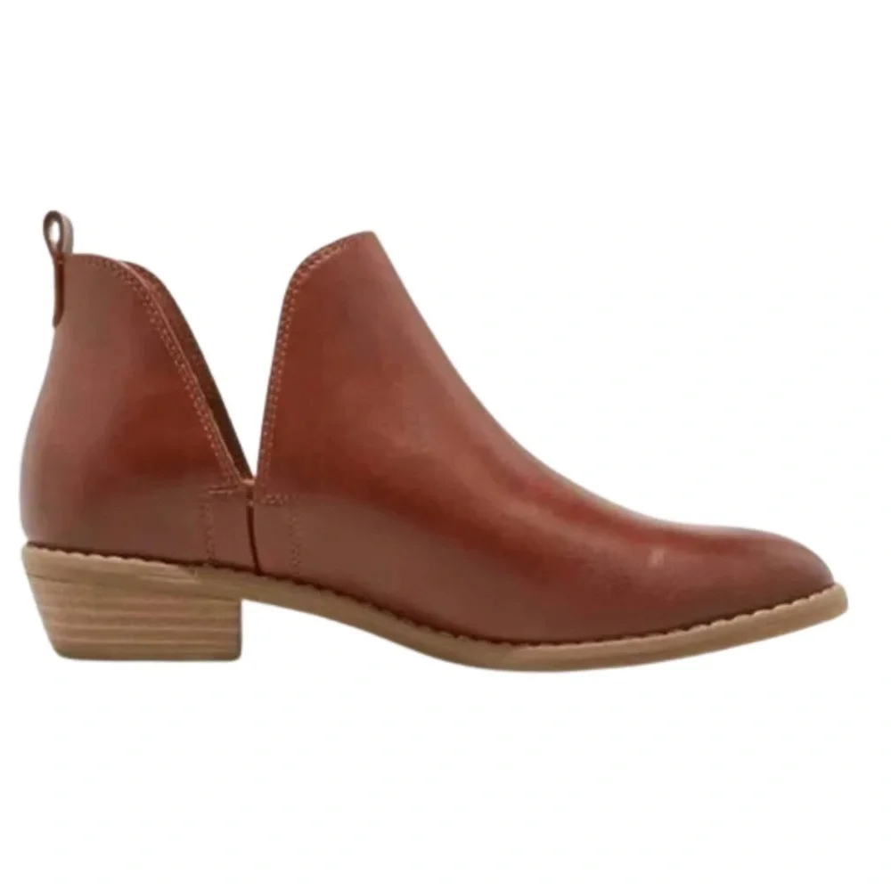Universal Thread dark cognac booties